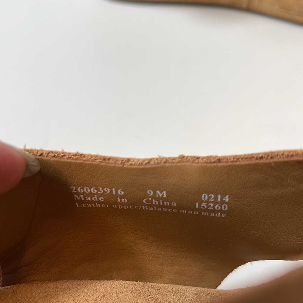 Clarks Tan Cork Wedge Sandals Size 9 - Picture 5 of 7